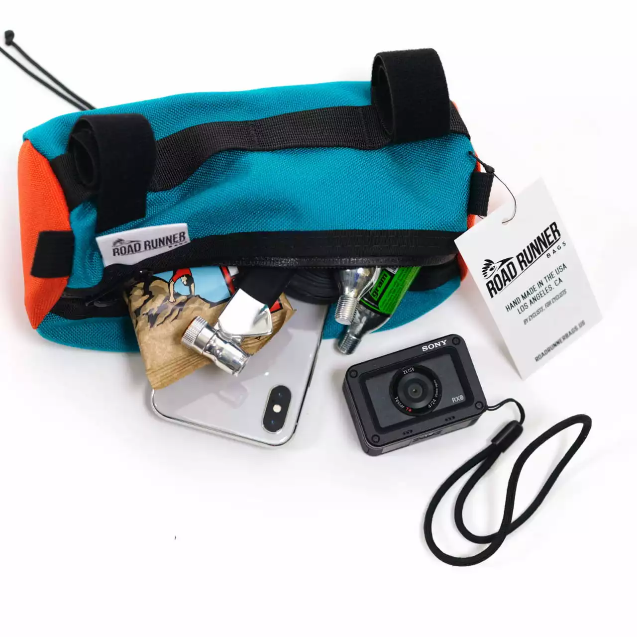 Road Runner Bags Burrito Schwarz Handlebar Bag Frontloader Lenkertasche 7 Road Runner Bags Burrito Schwarz Handlebar Bag Frontloader Lenkertasche – Bild 5