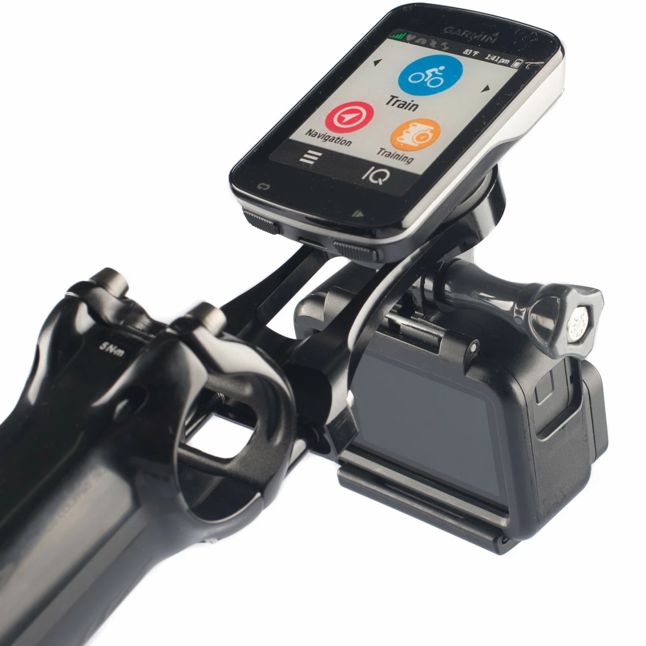 XON Universal-Vorbauhalter Combo CNC-Alu Für Garmin / Wahoo Fahrradcomputer + GoPro 4 XON Universal-Vorbauhalter Combo CNC-Alu Für Garmin / Wahoo Fahrradcomputer + GoPro – Bild 2