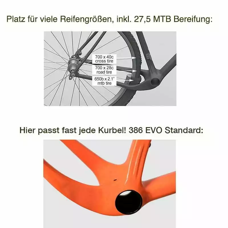 OPEN Cycle OPEN U.P. Rahmenset Unlackiert Ready To Paint Gr. M 4 OPEN Cycle OPEN U.P. Rahmenset Unlackiert Ready To Paint Gr. M – Bild 2