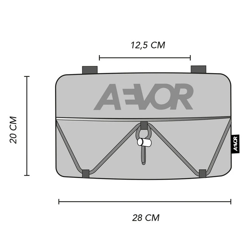 AEVOR Bar Bag Proof Sundown Lenker- Und Slingtasche 4 Liter Sundown (Grau) 5 AEVOR Bar Bag Proof Sundown Lenker- Und Slingtasche 4 Liter Sundown (Grau) – Bild 3