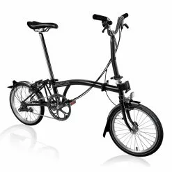 Brompton C Line Mit Standard-Sattelstütze Ohne Rack - Schwarz