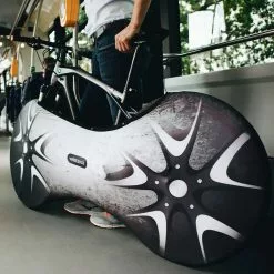 VELOSOCK Indoor-Fahrradüberzug One-Size Für Erwachsenenräder - Silverbird (Schwarz-grau) -Fahrrad Verkaufsgeschäft 68925182 02 1280x1280